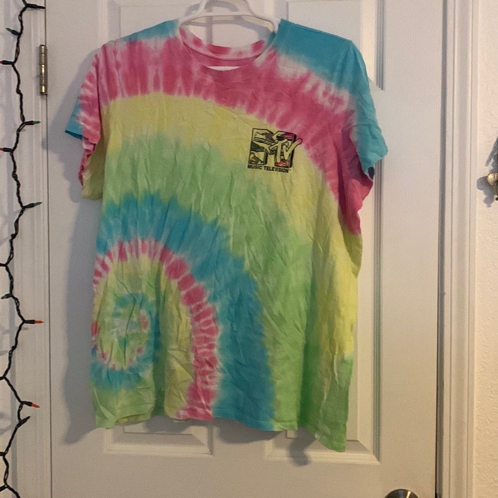 MTV Tie Dye Short Sleeve